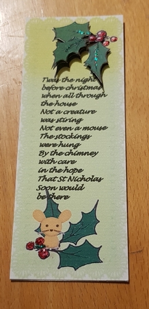 Twas the Night Before Christmas Bookmark by Debby Bloor