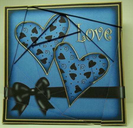 Love Hearts Twisted Spiral Side Stacker by Debi Larson