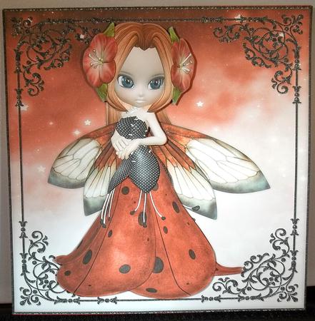Sweet Flower Fairy 8x8 Topper & Embellishments by Debi Larson