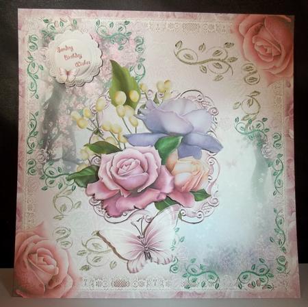 Beautiful Belle Rose Topper 8x8 by Debi Larson