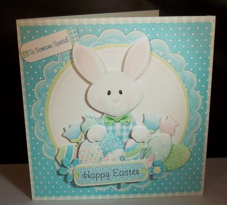 Easter Bunny Boy -  Cute Step by Step Card by Debi Larson