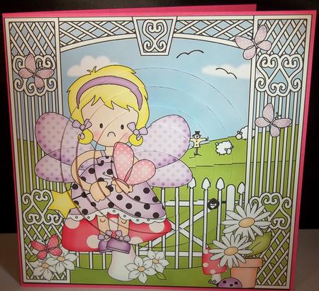Girlz Fiz Fairy Circle Pyramage Topper by Debi Larson