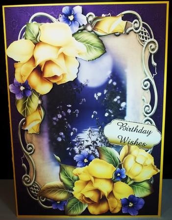 Gorgeous Yellow Roses Golden Scene by Debi Larson