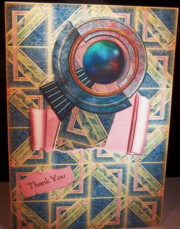 Bookmark Card 11, Peacock by Debi Larson