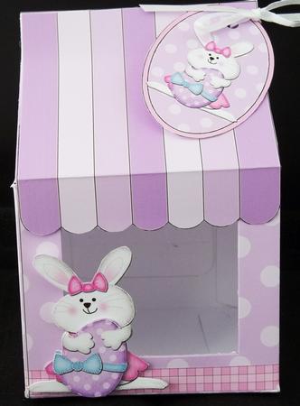 3D Easter Bunny Milk Carton Cupcake or Treat Box Mini Kit by Debi Larson