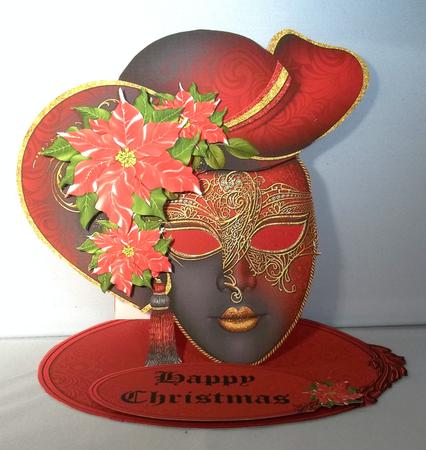 Christmas Masquerade Easel Mini Kit by Debi Larson