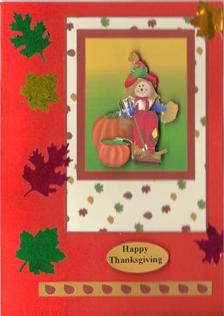 Scarecrow with Pumpkins by Debi Post
