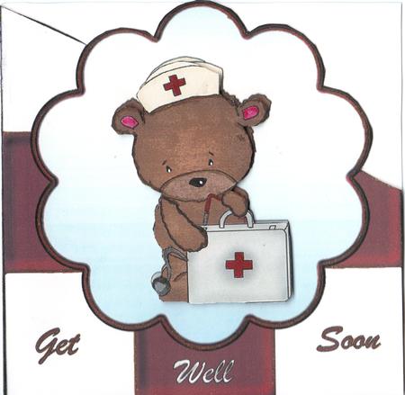 Get Well Soon Over the Edge Card by Debi Post