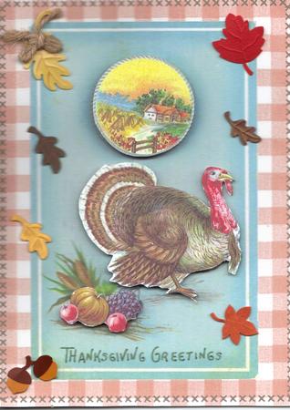 Vintage Thanksgiving with Tunnel and Decoupage by Debi Post
