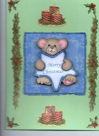 Teddy with Christmas Star Step-by-step by Debi Post