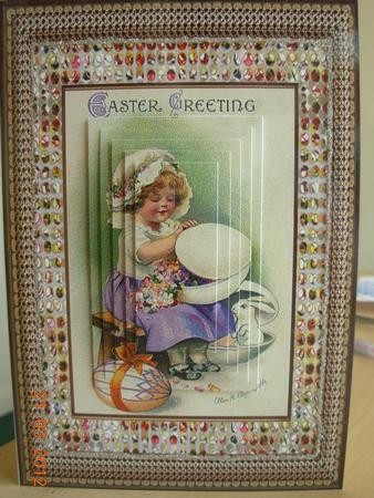 Vintage Easter Pyramid Topper by Deborah Fellows