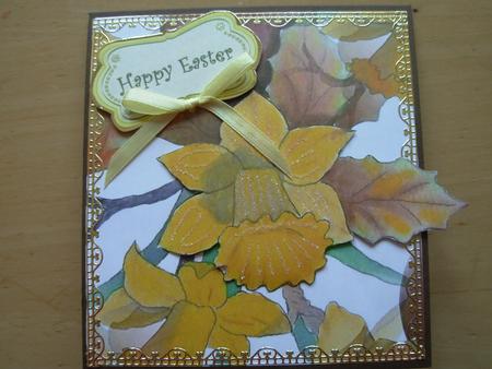 Easter Daffodil Background by Deborah Fellows