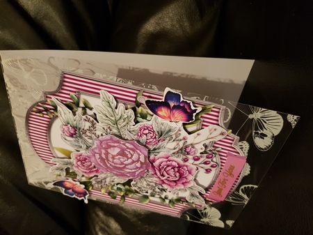 Lilac Peonys in a Bracket Mat by Deborah Horton
