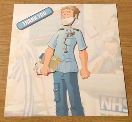 Thank You Male Nurse Dudess 8x8 Quick Card Featured Gallery Photo