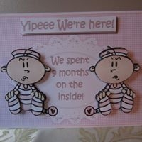 Yipeee the Twin Girls Are Here by Deborah McLuckie