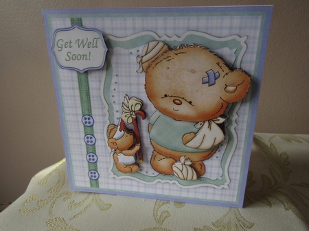 Will This Help You Get Well Soon Topper & Decoupage by Deborah McLuckie