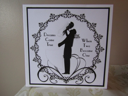 Dreams Come True 8x8 Black and White Topper by Deborah McLuckie