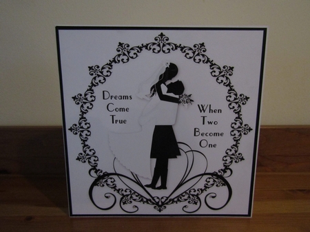 Dreams Come True (kilt) 8x8 Black and White Topper by Deborah McLuckie