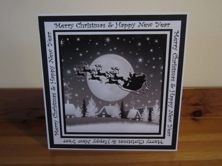Sparkly Skies 8x8 Black and White Topper by Deborah McLuckie
