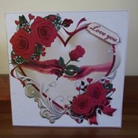 8x8 Hearts and Roses Mini Kit by Deborah McLuckie