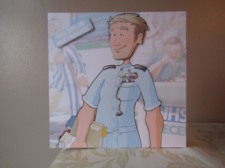 Male Nurse Dude 8x8 Quick Card by Deborah McLuckie