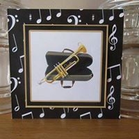 Music Notes Background - Trumpet by Deborah McLuckie