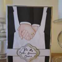 Special Couple Mr and Mr Wedding Card by Deborah McLuckie
