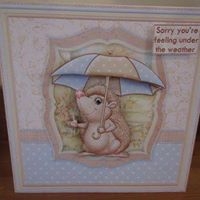 Under the Weather Get Well Soon Topper & Decoupage by Deborah McLuckie