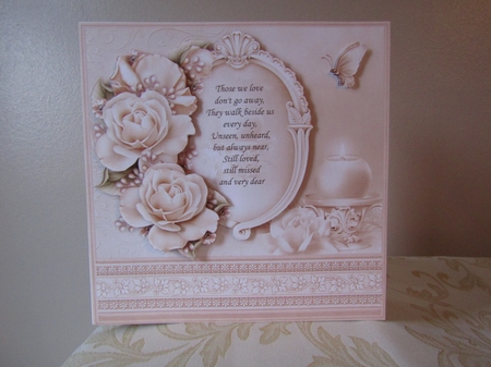 Sympathy Those We Love Verse & Decoupage 8x8 Mini Kit by Deborah McLuckie