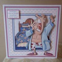 Wake Up Grumpy 8x8 Humorous Mini Kit & Decoupage by Deborah McLuckie