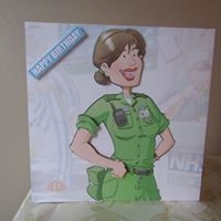 Paramedic Dudess 8x8 Quick Card by Deborah McLuckie