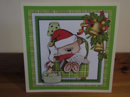 7x7 relax dad its Christmas mini kit by Deborah McLuckie