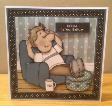 Relaxing Dave Mini Kit With Ages 30, 40, 50 Male Birthday/Fathers Day by Deborah McLuckie