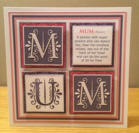 FAMILY DEFINITION SQUARES Humorous 7.5 Quick Layer Cards Bumper Kit by Deborah McLuckie