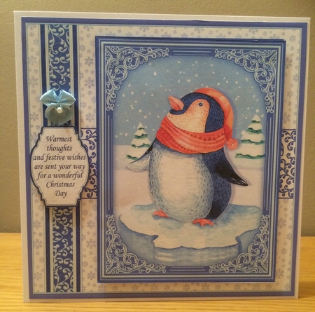 BLUE CHRISTMAS 7.8 Quick Layer Cards or Decoupage Bumper Kit by Deborah McLuckie