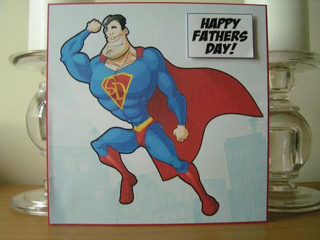 Superdad! 8x8 Quick Card by Deborah McLuckie