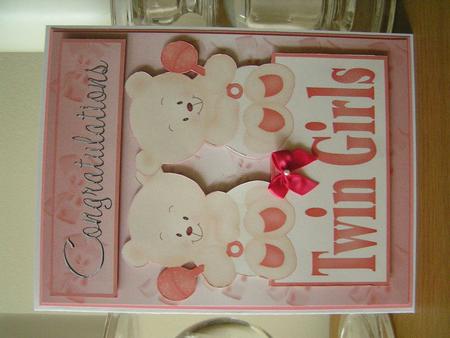 Twin Girl Bears by Deborah McLuckie