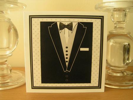 Tuxedo Card for the Male in Your Life by Deborah McLuckie