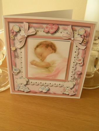 Congratulations a Beautiful Baby Girl by Deborah McLuckie