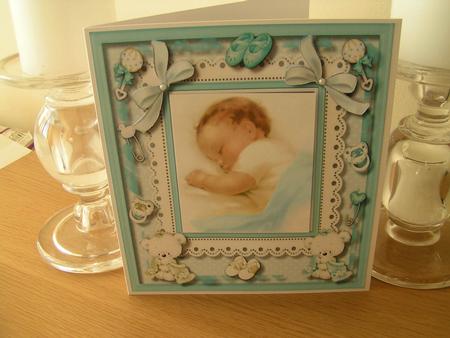 Congratulations a Beautiful Baby Boy by Deborah McLuckie