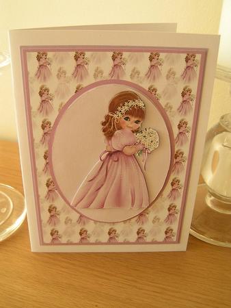 Birthday Girl Card Front by Deborah McLuckie