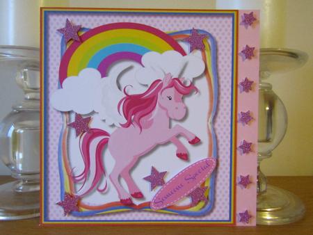 Lovely Pink Magical Unicorn  by Deborah McLuckie