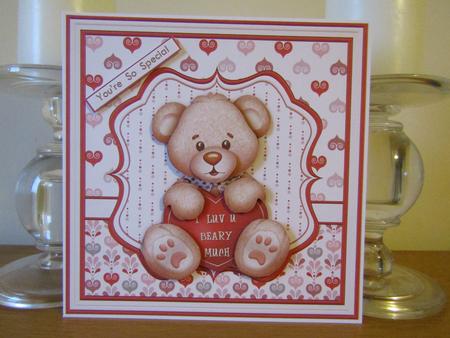Luv U Beary Much 8x8 Mini Kit & Decoupage by Deborah McLuckie