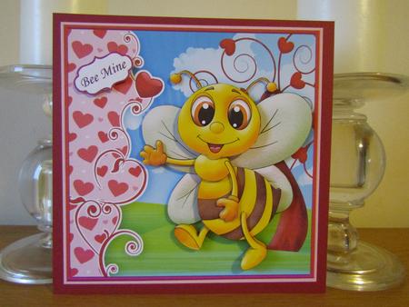 Bee Mine Valentine's Day Birthday Anniversary Mini Kit by Deborah McLuckie