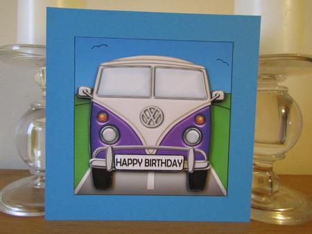 Campervan Quick Card N 3D Decoupage by Deborah McLuckie