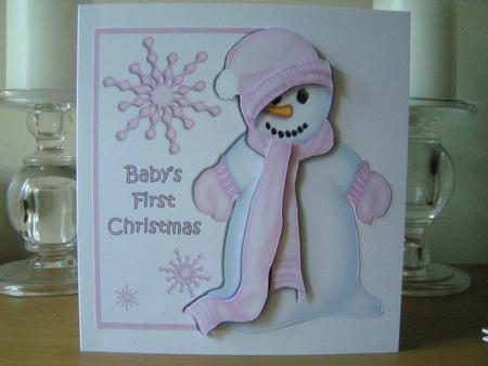 Baby Girl First Christmas by Deborah McLuckie