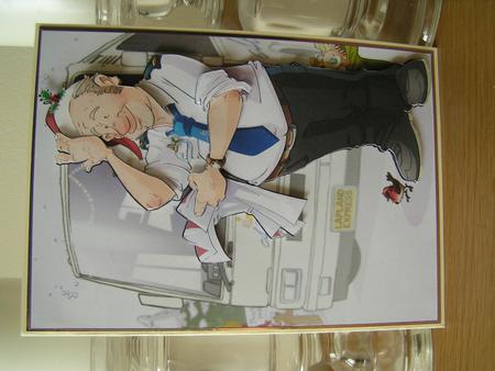 Christmas Bus Driver Dude by Deborah McLuckie