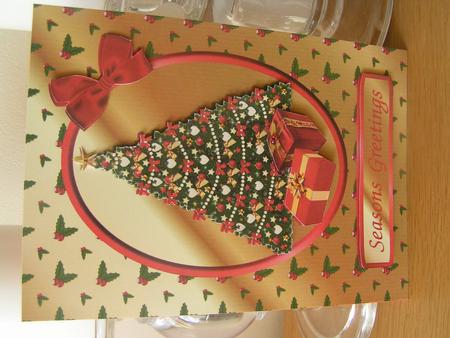 Oh Christmas Tree Decoupage Quick Card Front by Deborah McLuckie
