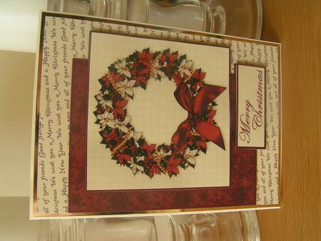 Elegant Christmas Wreath by Deborah McLuckie