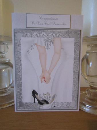 Female Civil Wedding Card by Deborah McLuckie